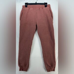 PARACHUTE Cotton Waffle Knit Lounge Pants Jogger Pajama Pockets Clay Size Small